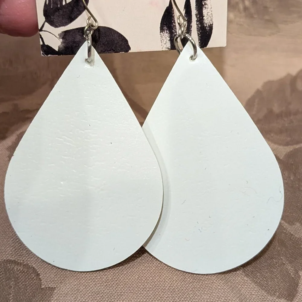 Color Street Leather Themed Dangle Earrings by Edna's Earring Creations, NWT!